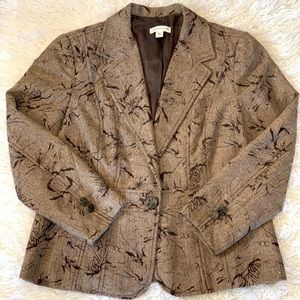 Coldwater Creek Black & Tan Blazer 16